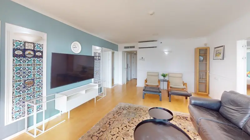 סיור וירטואלי 360° בדירת יוקרה על קו החוף בתל אביב - מקובקי שירותי מדידה